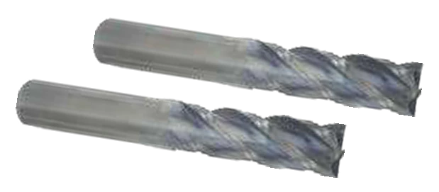 4 flute spiral end mill catalog illustration